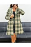 TWEED COAT WITH LINING AND POCKETS AH2555039 GREEN