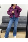 GIACCA IN CAMOSCIO AH2555040 PLUM