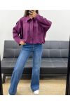 SUEDE JACKET AH2555040 PLUM