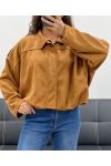 SUEDE JACKET AH2555040 CAMEL