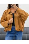 SUEDE JACKET AH2555040 CAMEL