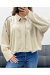 SUEDE JACKET AH2555040 BEIGE
