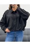SUEDE JACKET AH2555040 BLACK