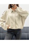SUEDE JACKET AH2555040 BEIGE