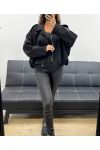 SUEDE JACKET AH2555040 BLACK