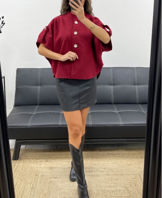 CAPE AH2555083 BURGUNDY