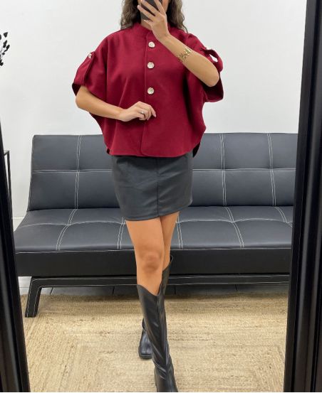 CAPE AH2555083 BURGUNDY