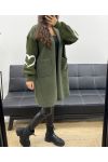 MANTEAU BI-MATIERE AH2555035 KAKI