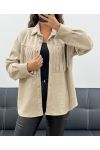 FRINGED SUEDE AH2555088 BEIGE SHIRT