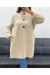 BUTTON-DOWN COAT AH2555053 BEIGE