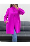 BUTTON-DOWN COAT AH2555053 FUSHIA