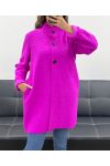 BUTTON-DOWN COAT AH2555053 FUSHIA
