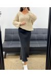 KNITTED TEDDY PULLOVER AH2555013 BEIGE