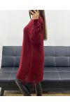 DESTROY AH255200 BURGUNDERFARBENER KLEID PULLOVER
