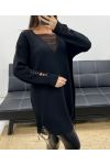 DESTROY AH255200 SCHWARZER KLEID PULLOVER
