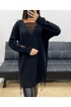DESTROY AH255200 SCHWARZER KLEID PULLOVER