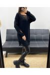 DESTROY AH255200 SCHWARZER KLEID PULLOVER