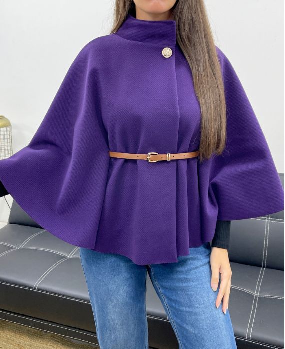 CAPE + CEINTURE AH255184 VIOLET
