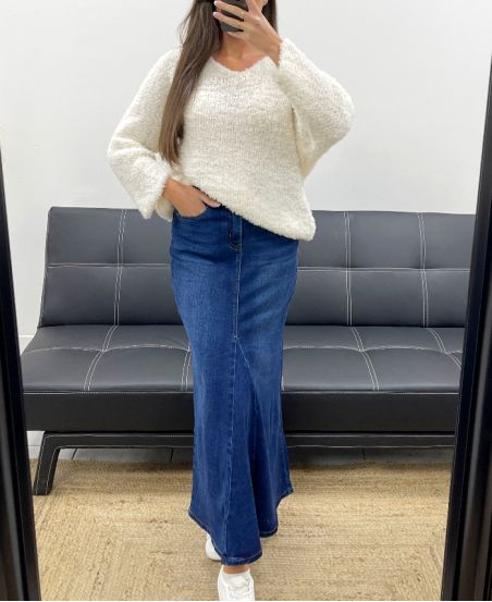 JEANS LANGE ROK AH255205 MAAT L