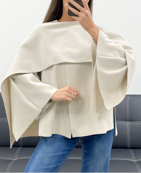 GEDRAPEERDE KAPPER AH255220 BEIGE