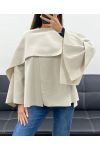 GEDRAPEERDE KAPPER AH255220 BEIGE