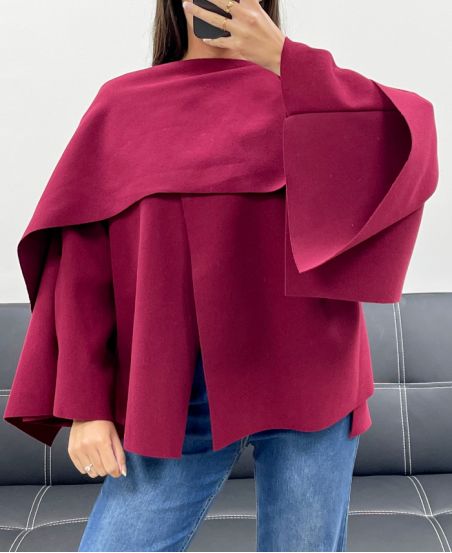 CAPE DRAPE AH255220 BORDEAUX