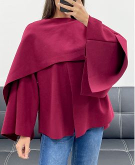 CAPE DRAPE AH255220 BORDEAUX