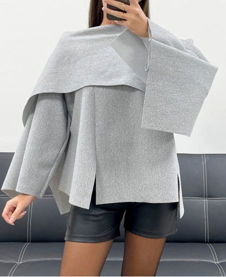 CAPE DRAPEE AH255220 GRIS