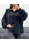 CHEMISE A EPAULETTES AH255192 NOIR