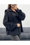 CAMISA DE CHARRETERA AH255192 NEGRO