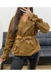GIACCA IN CAMOSCIO AH255188 CAMMELLO
