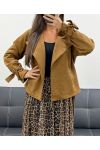SUEDE JACKET AH255188 CAMEL