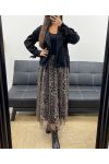 VESTE EN SUEDINE AH255188 NOIR
