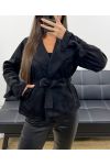 GIACCA IN CAMOSCIO AH255188 NERA