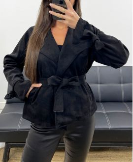 SUÈDE JAS AH255188 ZWART