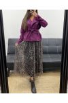 SUÈDE JAS AH255188 PLUM