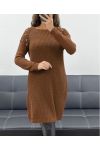 CHOCOLATE AH2555094 BEADED KNIT DRESS SWEATER