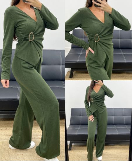 CONJUNTO DE ACCESORIOS DE 2 PIEZAS PARA MUJER AH255253 CAQUI
