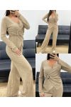 CONJUNTO DE ACCESORIOS DE MUJER DE 2 PIEZAS AH255253 BEIGE