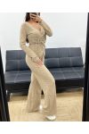 CONJUNTO DE ACCESORIOS DE MUJER DE 2 PIEZAS AH255253 BEIGE