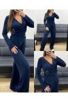 CONJUNTO DE ACCESORIOS DE 2 PIEZAS PARA MUJER AH255253 AZUL MARINO