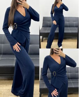 CONJUNTO DE ACCESORIOS DE 2 PIEZAS PARA MUJER AH255253 AZUL MARINO
