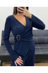 CONJUNTO DE ACCESORIOS DE 2 PIEZAS PARA MUJER AH255253 AZUL MARINO