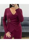JUEGO DE ACCESORIOS DE 2 PIEZAS PARA MUJER AH255253 BURDEOS