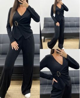 CONJUNTO DE ACCESORIOS DE 2 PIEZAS PARA MUJER AH255253 NEGRO