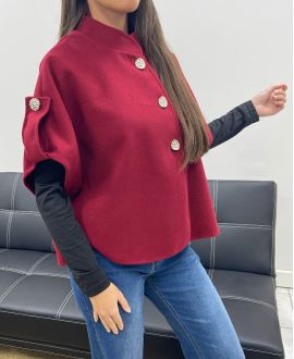 CAPE AH2555083 BURGUNDY