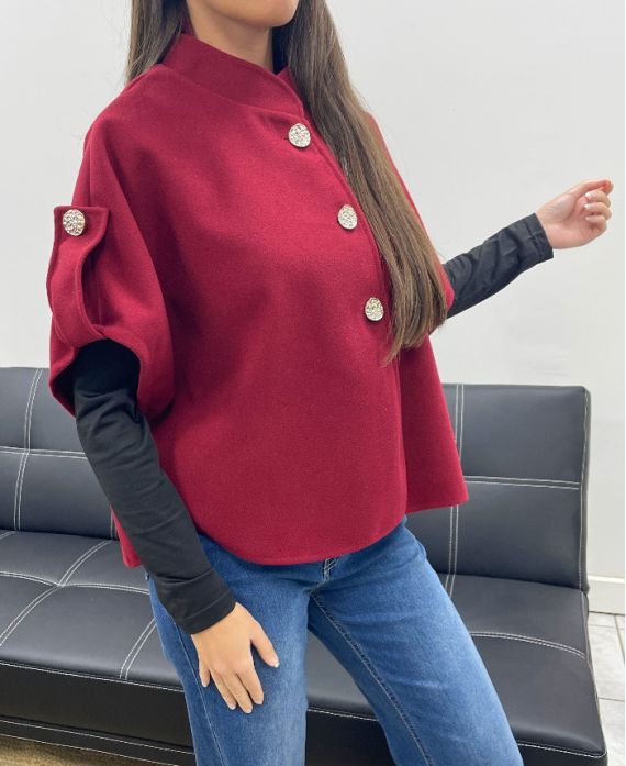CAPE AH2555083 BURGUNDY