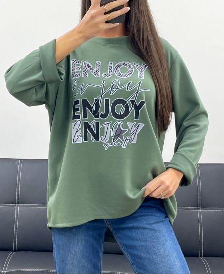 SUDADERA ENJOY AH255098 KHAKI