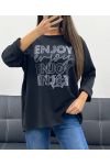 SUDADERA ENJOY AH255098 NEGRA