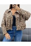 CHAQUETA DE ANTE DE LEOPARDO AH255237